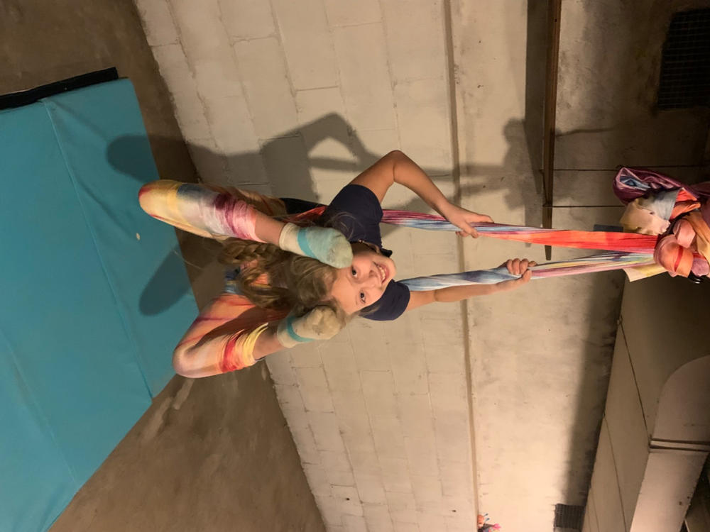 Printed Aerial Silks Set with All Hardware - Customer Photo From Shannon Hawkins