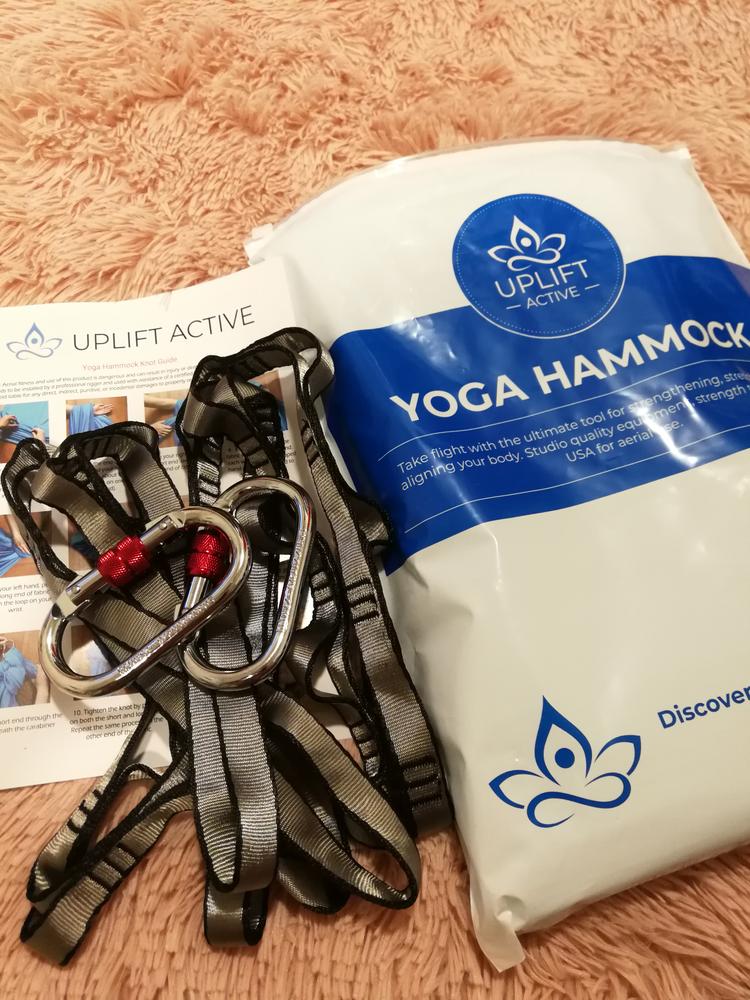 Aerial Yoga Hammock Set with Rigging Equipment - Customer Photo From Elizabeth