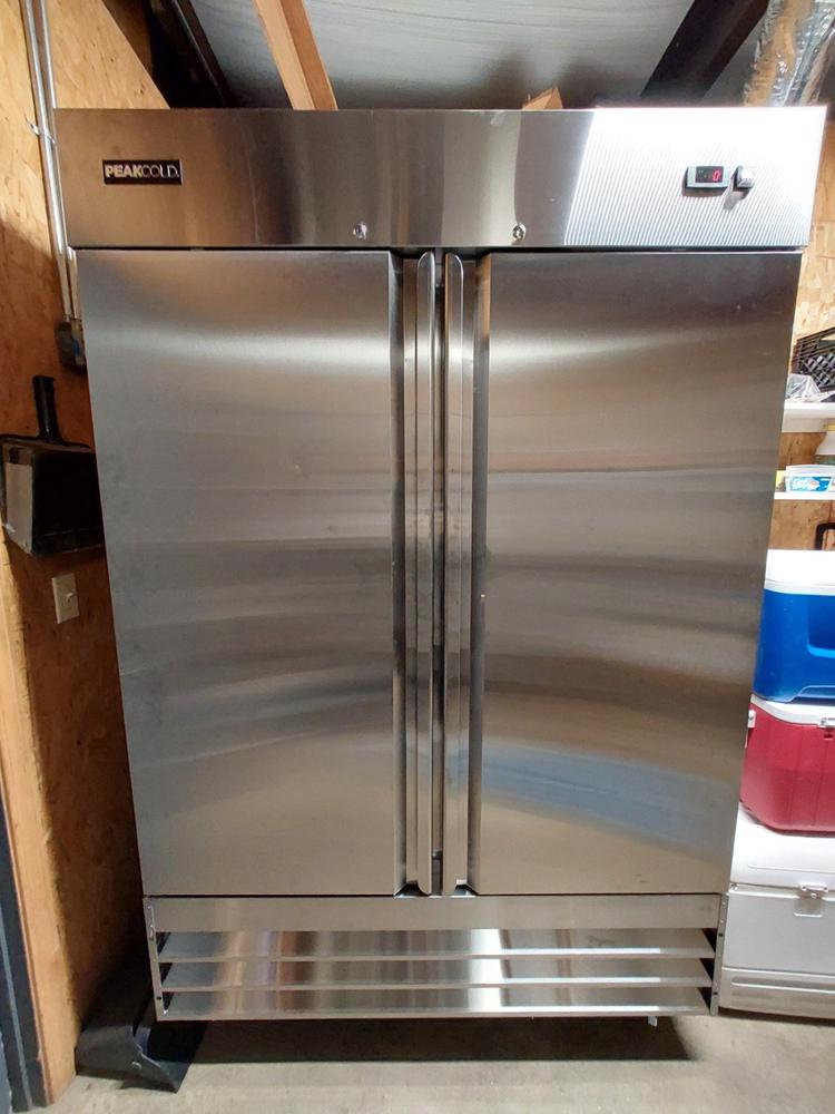 NSF 2Glass Door Stainless Steel Commercial Freezer CFD-2FFGSS