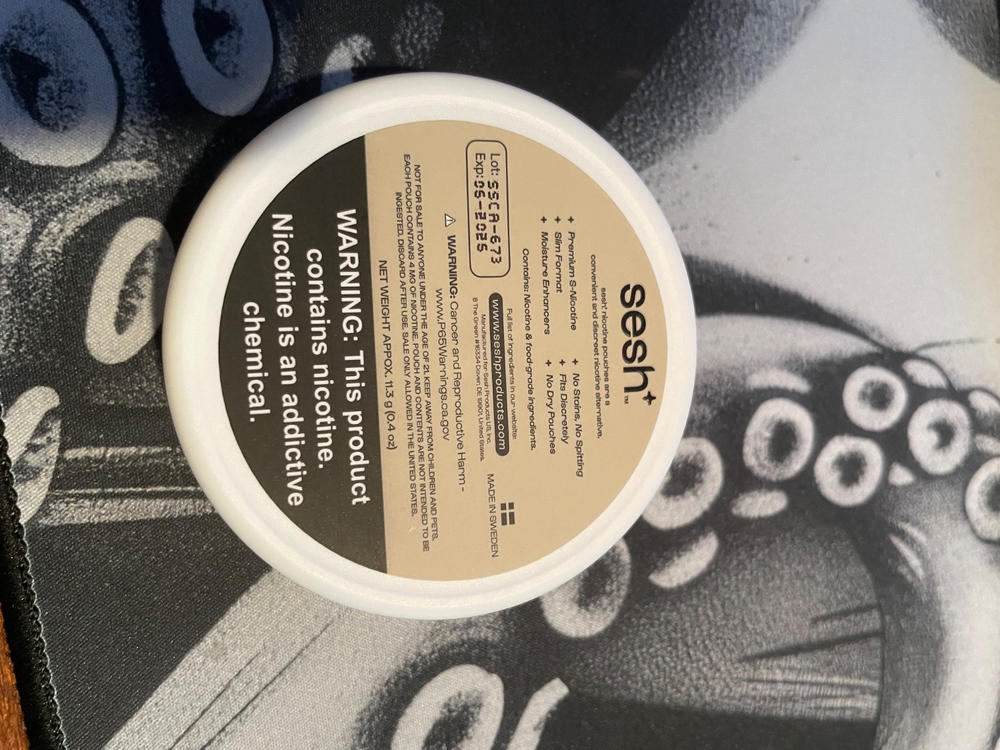 Sesh Cappuccino Nicotine Pouch - Customer Photo From Thomas Sharpe