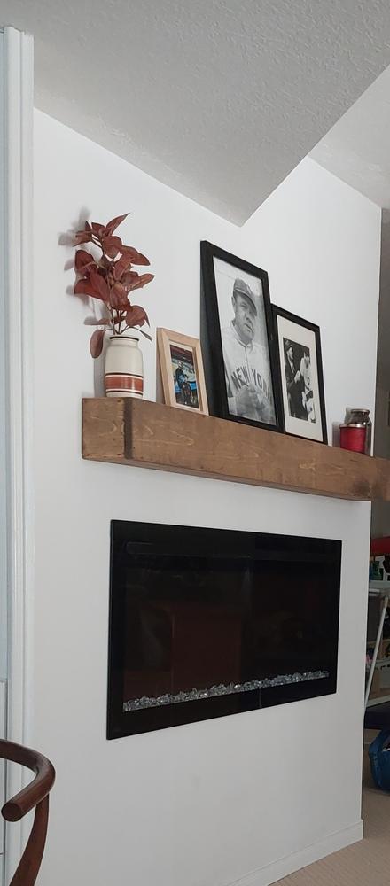 Rustic Floating Shelves - Customer Photo From Sara