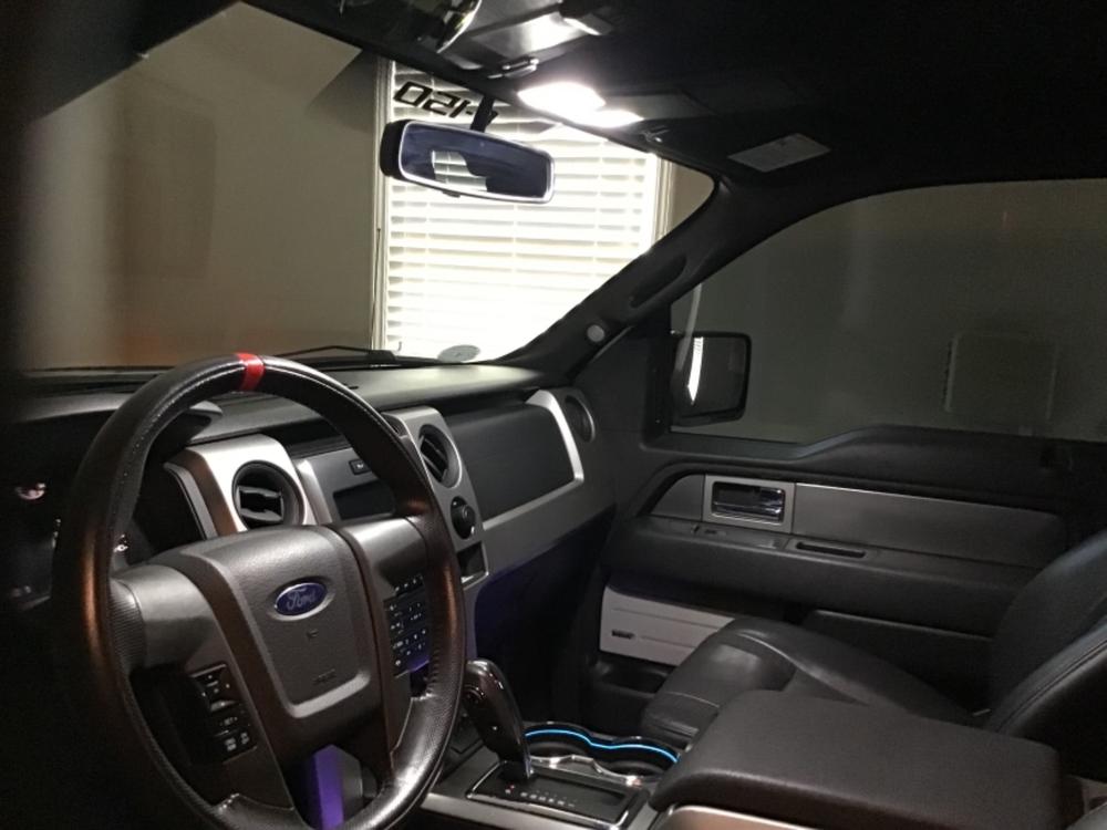2010-14 F150 RAPTOR FRONT INTERIOR LED BULBS - Customer Photo From dave a.