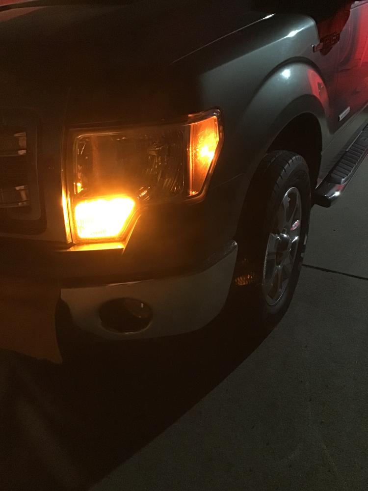 2009-14 F150 FRONT MARKER LIGHT LED BULBS - Customer Photo From Jesse