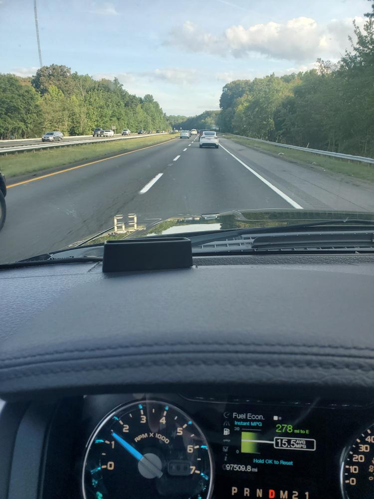 2009 - 14 F150 MKII Heads Up Display (HUD) Windshield Display System - Customer Photo From Kevin H.