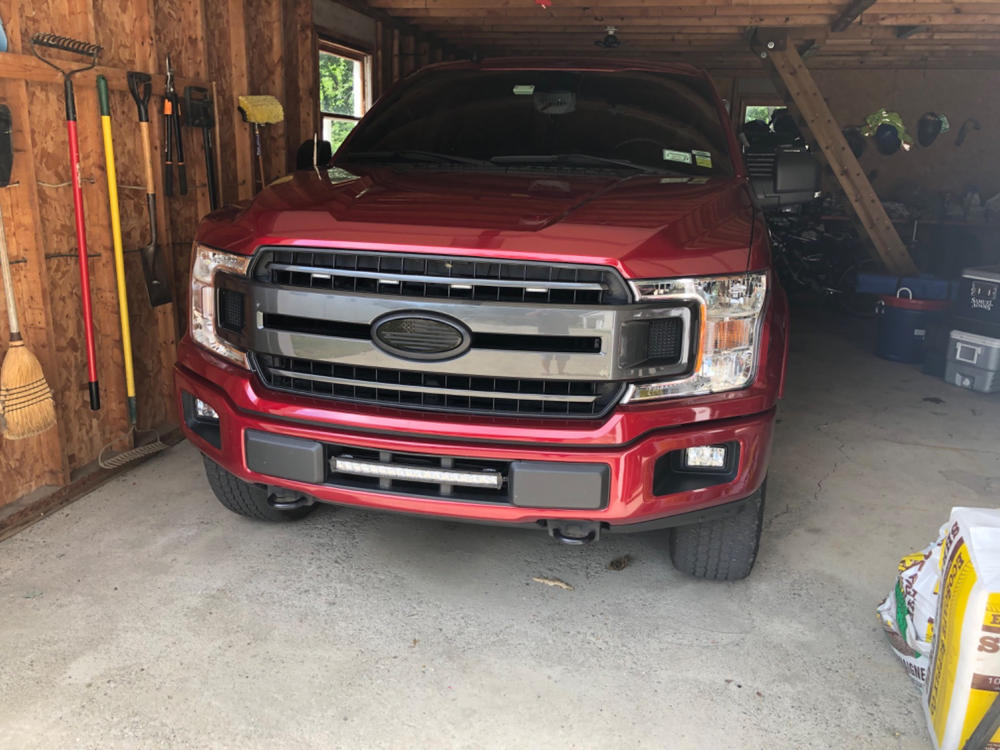 2018 - 2020 F150 20" PALADIN 90W Curved Lower Intake LED Bar - Customer Photo From Michael D.