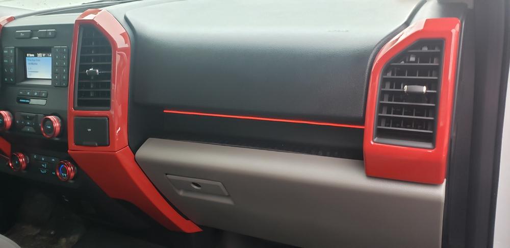 2015 - 2020 F150 Dash Accent Light Kit - Customer Photo From Ryan S.