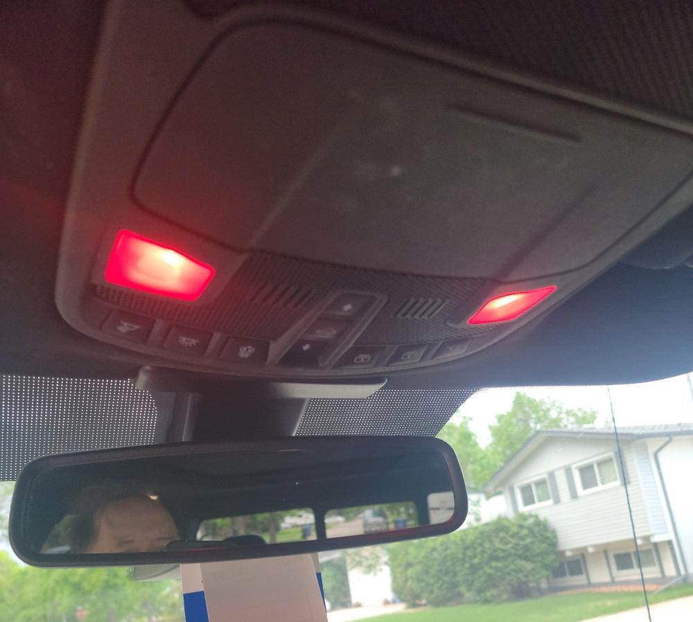 2015 - 2020 F150 Front Interior CREE LED Map Light Bulbs - Customer Photo From Terry J.