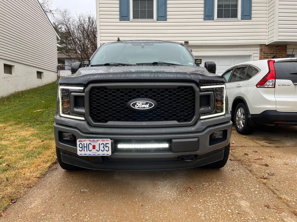 2018 - 2020 F150 20" PALADIN 90W Curved Lower Intake LED Bar - Customer Photo From Alec T.