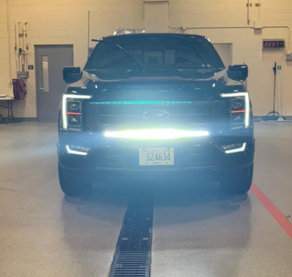 2021 - 2023 F150 PALADIN 180W Curved CREE XTE LED Bumper Bar - Customer Photo From kevin m.
