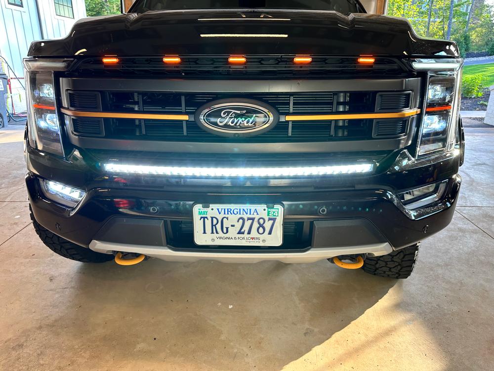 2021 - 2023 F150 PALADIN 180W Curved CREE XTE LED Bumper Bar - Customer Photo From Kevin Shirley