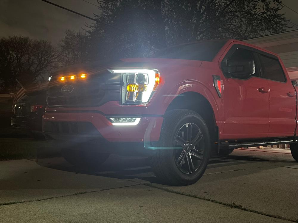 2021 - 2023 F150 FRONT MARKER LED BULBS - Customer Photo From Justin