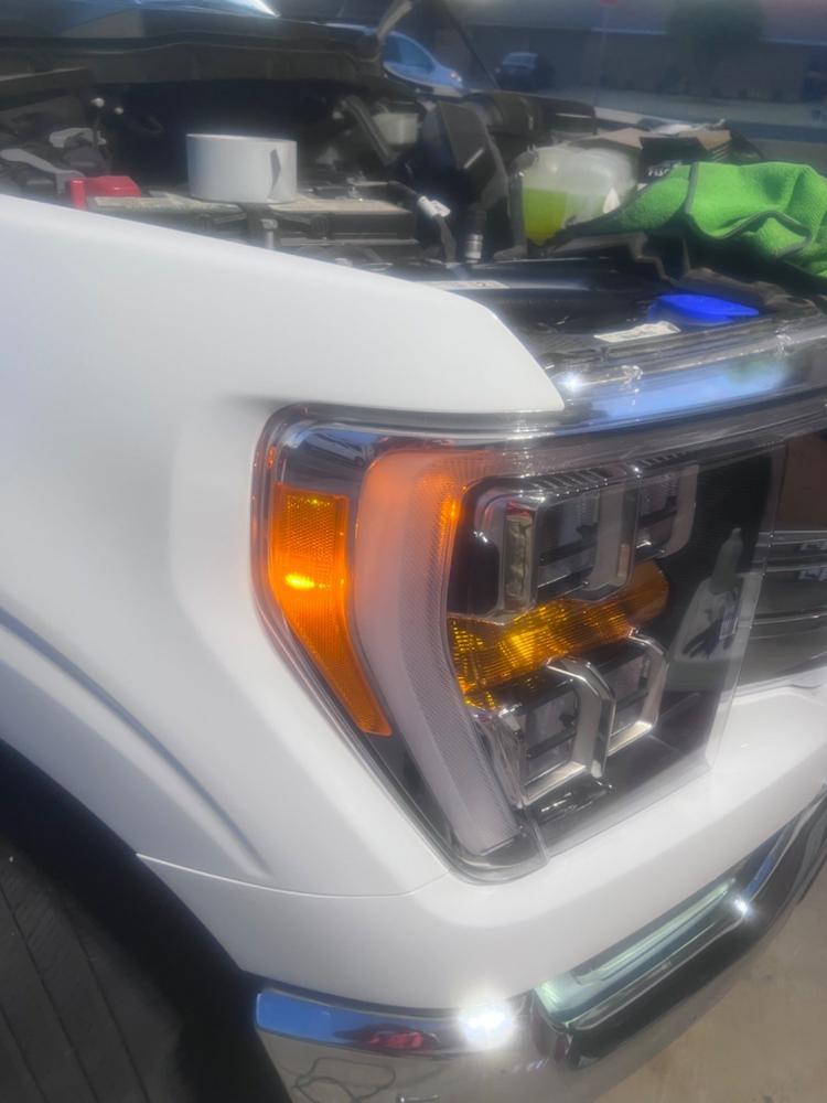 2021 - 2022 F150 FRONT MARKER LED BULBS - Customer Photo From Chad J.
