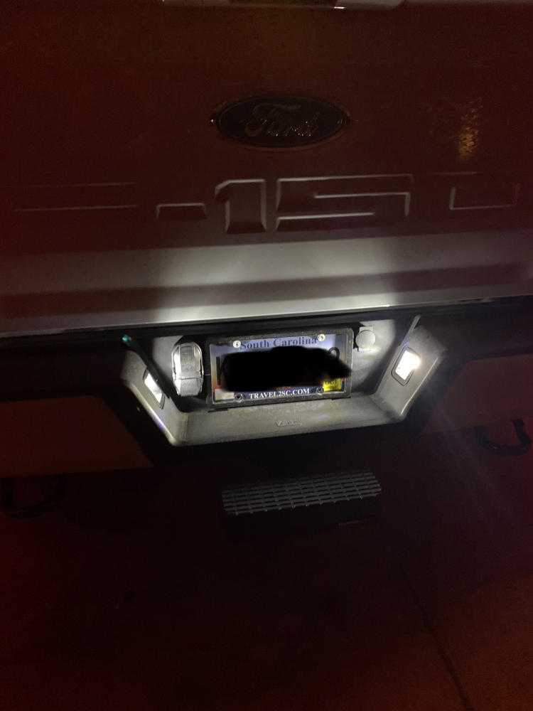 2021 - 2023 F150 License Plate Tag LED Bulbs - Customer Photo From David P.
