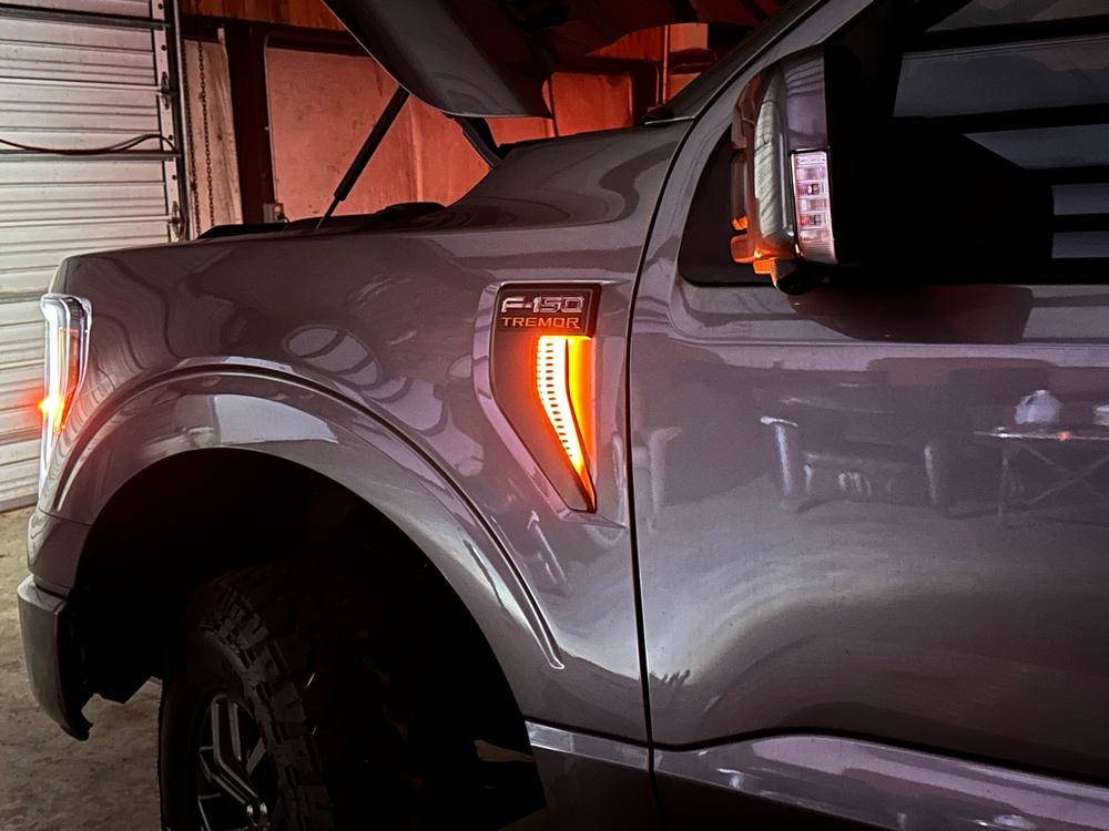 2021 - 2023 F150 Side Vent LED Lighting - Customer Photo From Keith R.