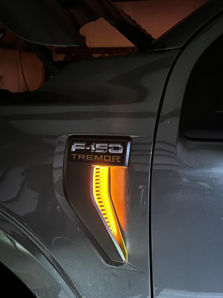 2021 - 2023 F150 Side Vent LED Lighting - Customer Photo From Keith R.