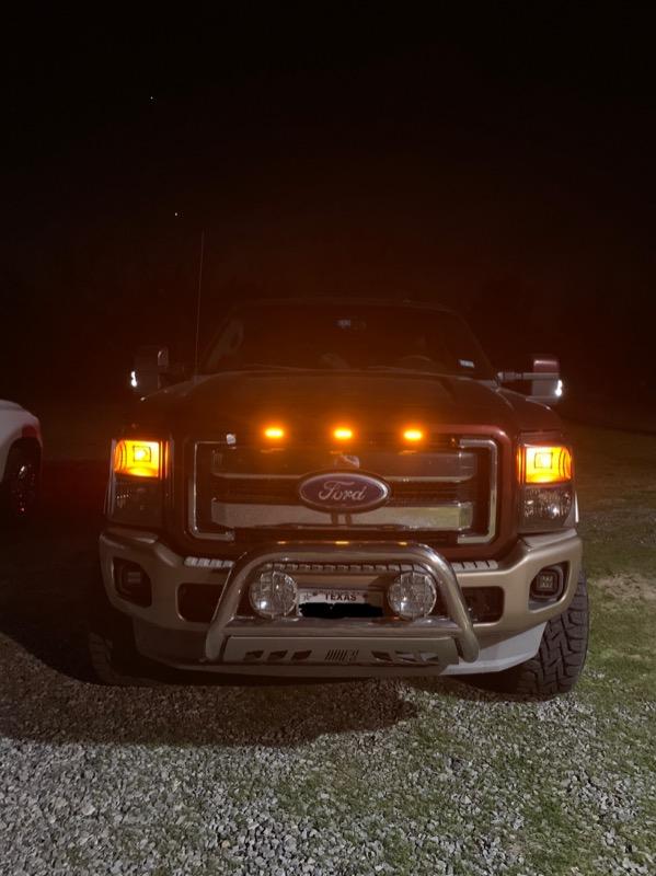 2011-16 SUPER DUTY CREE LED FRONT TURN SIGNAL BULBS - Customer Photo From Benito C.