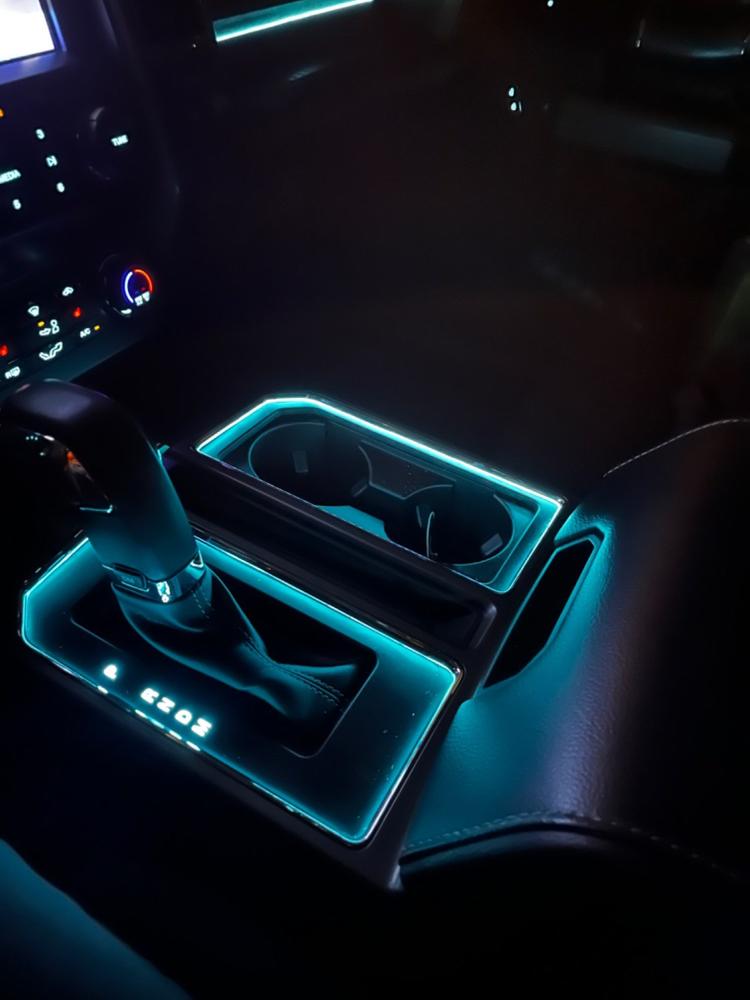 2015 - 2020 LED Gear Shifter Panel RGB Lighting - Customer Photo From Garrett H.