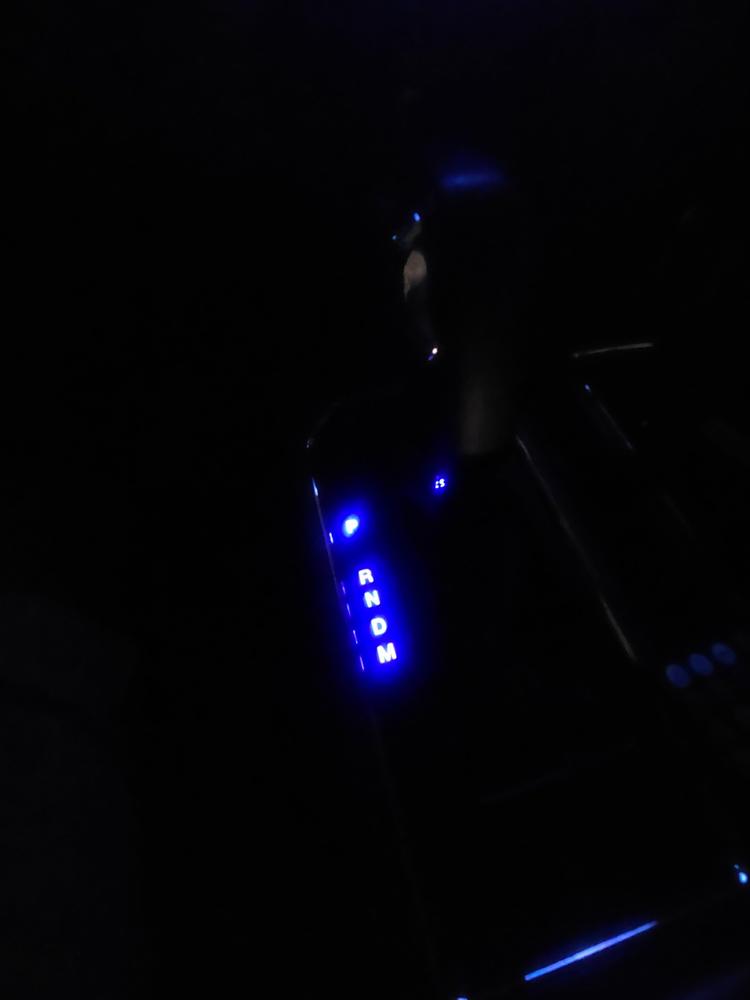 2015 - 2020 LED Gear Shifter Panel RGB Lighting - Customer Photo From Richard J.