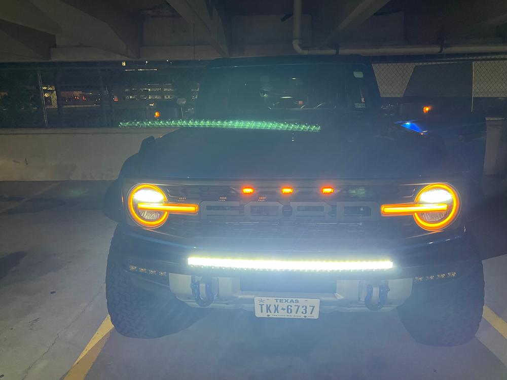 2021 - 2023 Ford Bronco PALADIN 180W Curved CREE XTE LED Bumper Bar - Customer Photo From James H.