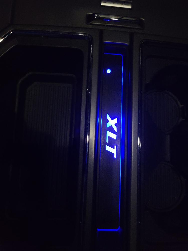 2015 - 2020 F150 LED Console Tray RGB Light - Customer Photo From James W.