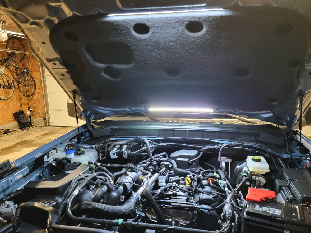 2021-2023 Bronco LED Automatic Engine Bay Hood Light Kit - Customer Photo From Scott T.