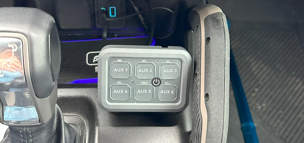 2021-2023 Ford Bronco LED AUX Switch Panel - Customer Photo From Leon M.
