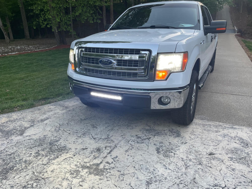 2009-14 F150 20" PALADIN 90W Curved Lower Intake LED Bar - Customer Photo From Jeff A.