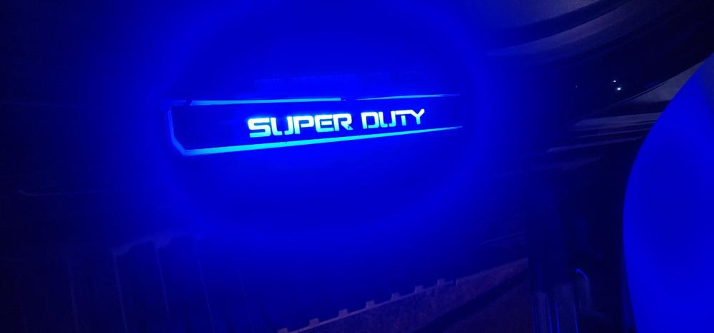 2023 F250 Super Duty RGB LED Door Sill Light Kit - Customer Photo From Mike B.