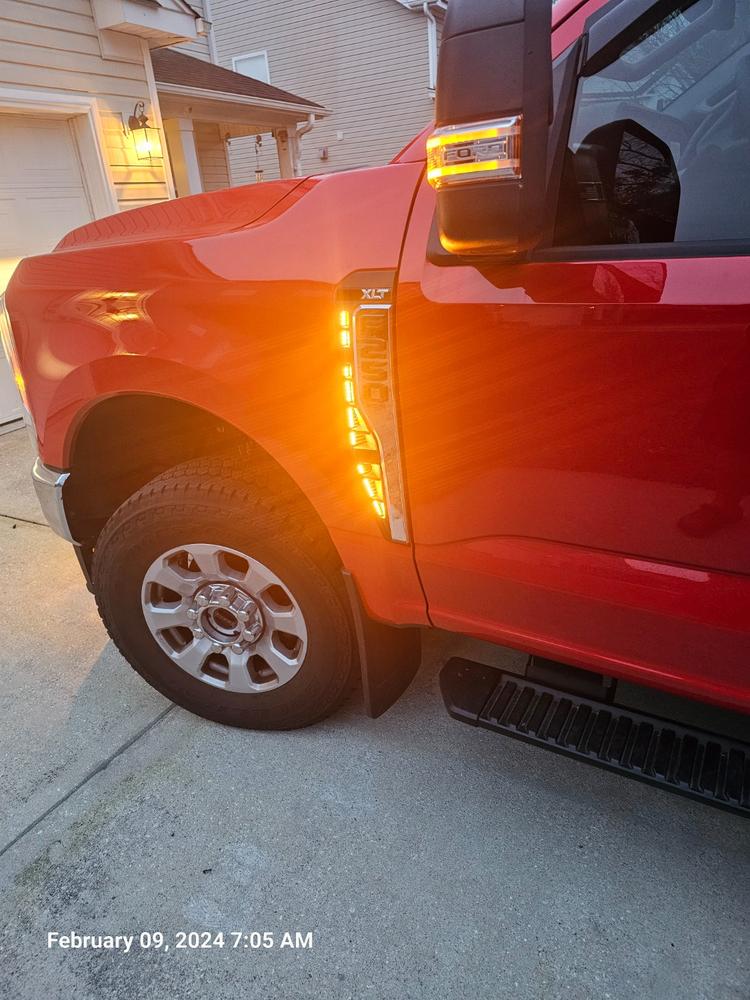 2023 F250 Super Duty Side Vent Lighting Kit - Customer Photo From Dave F.