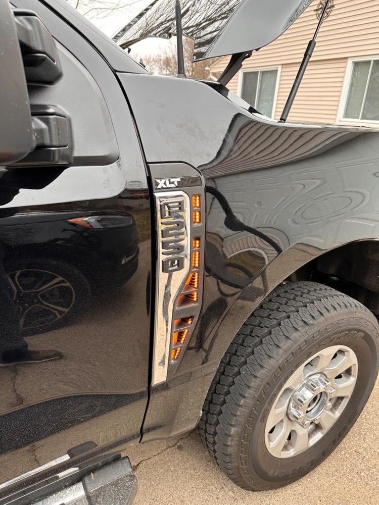 2023 F250 Super Duty Side Vent Lighting Kit - Customer Photo From Kevin L.