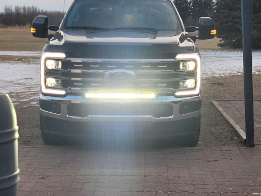 2023 F250 Super Duty Paladin 150W Curved Cree XTE LED Bumper Bar - Customer Photo From Aaron F.