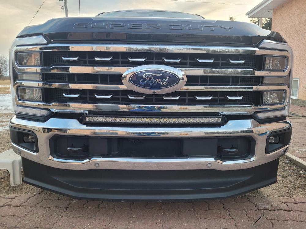 2023 F250 Super Duty Paladin 150W Curved Cree XTE LED Bumper Bar - Customer Photo From Aaron F.