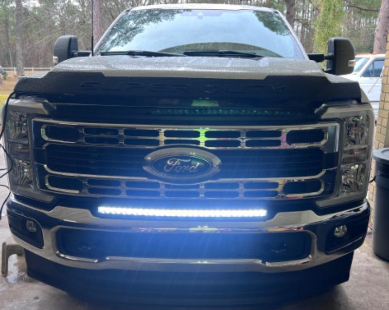 2023 F250 Super Duty Paladin 150W Curved Cree XTE LED Bumper Bar - Customer Photo From Michael H.