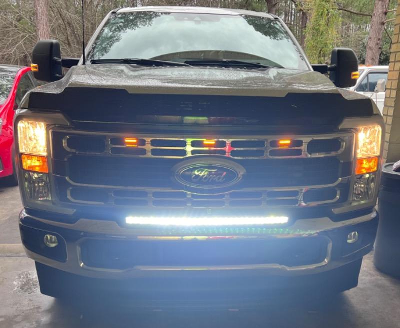 2023 F250 Super Duty Paladin 150W Curved Cree XTE LED Bumper Bar - Customer Photo From Michael H.