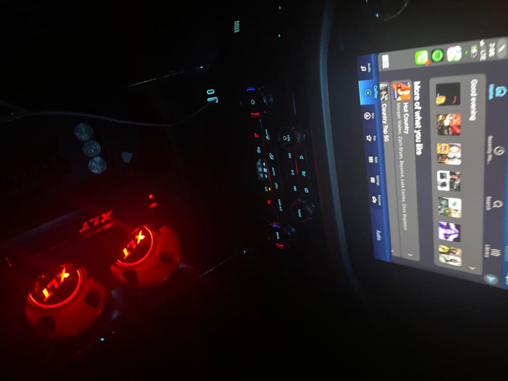 2021 - 2023 F150 LED Console Tray RGB Light - Customer Photo From Gabrielle C.