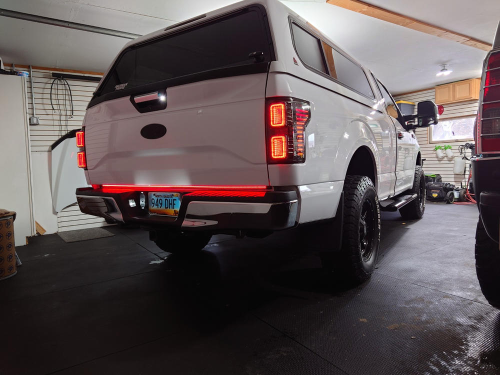 2021 - 2023 F150 Sentinel CREE LED Tailgate Bar - Customer Photo From Don M.