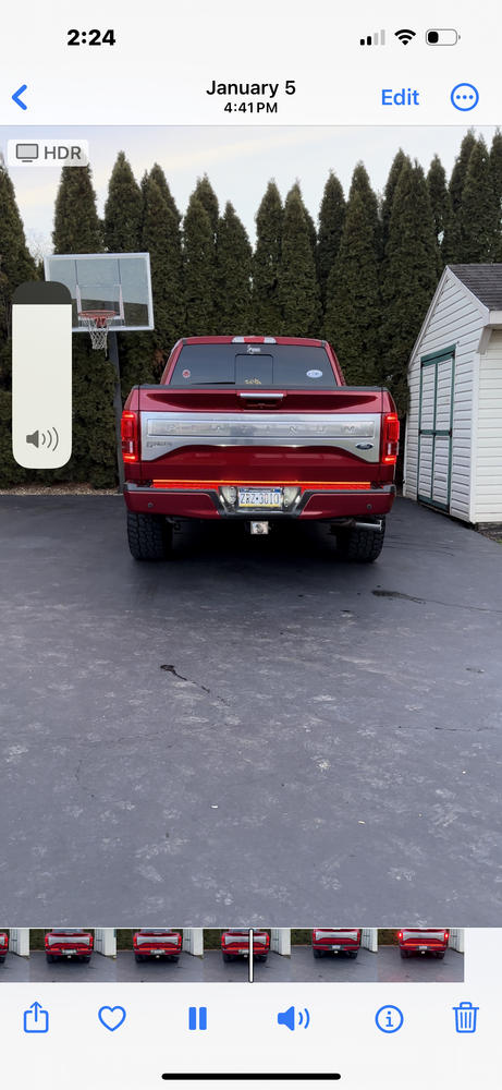 2015 - 2020 F150 Sentinel CREE LED Tailgate Bar - Customer Photo From Vincent Fedele
