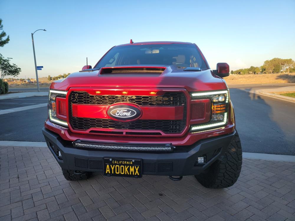 2009-14 F150 32" PALADIN 150W Curved Upper Grille LED Bar - Customer Photo From Jose c.