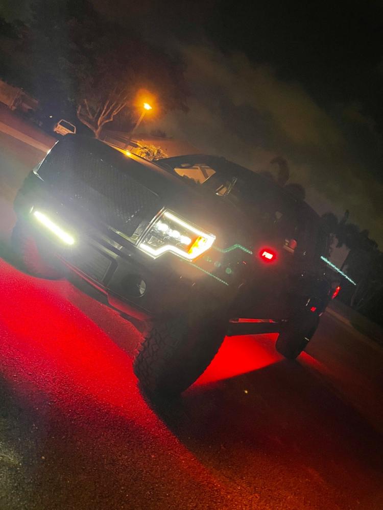 2009-14 F150 20" PALADIN 90W Curved Lower Intake LED Bar - Customer Photo From Giovanni M.