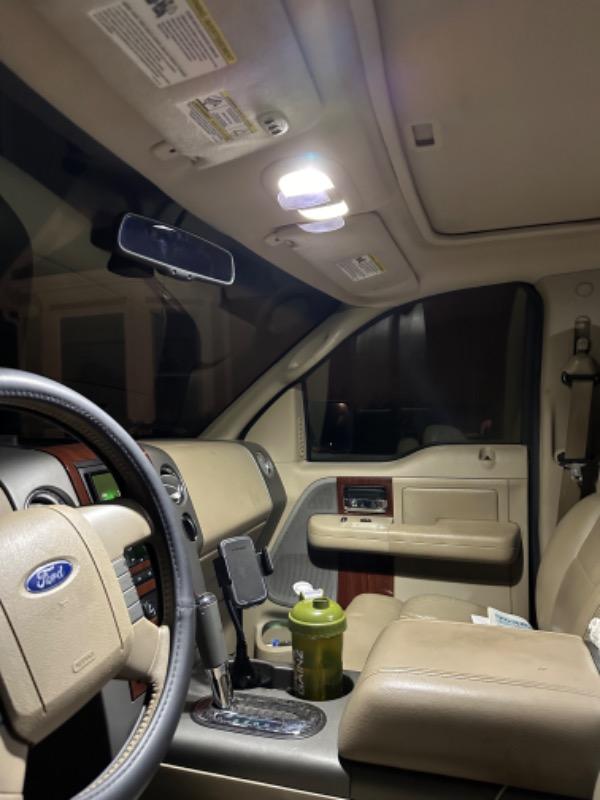 2004-08 F-150 Front Interior LED Light Bulbs - Customer Photo From William A.