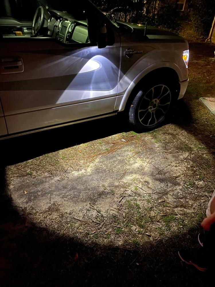 2009-14 F-150 Puddle Lamp Mirror LEDs - Customer Photo From Judson B.
