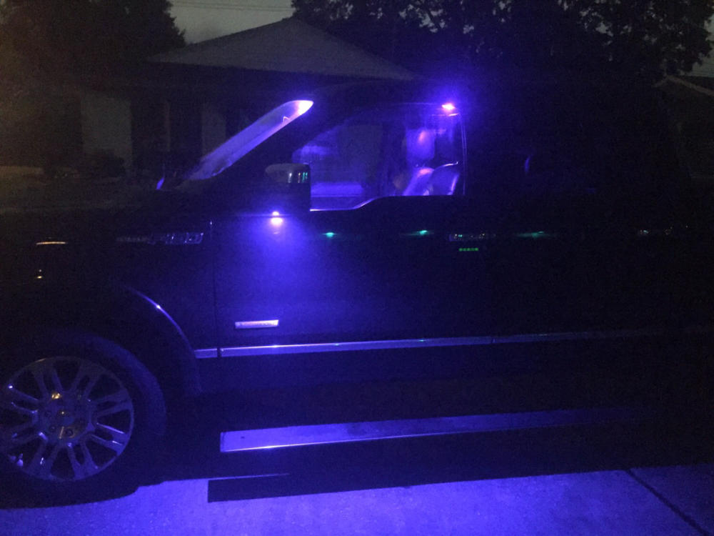 2009-14 F-150 Puddle Lamp Mirror LEDs - Customer Photo From Steve G.