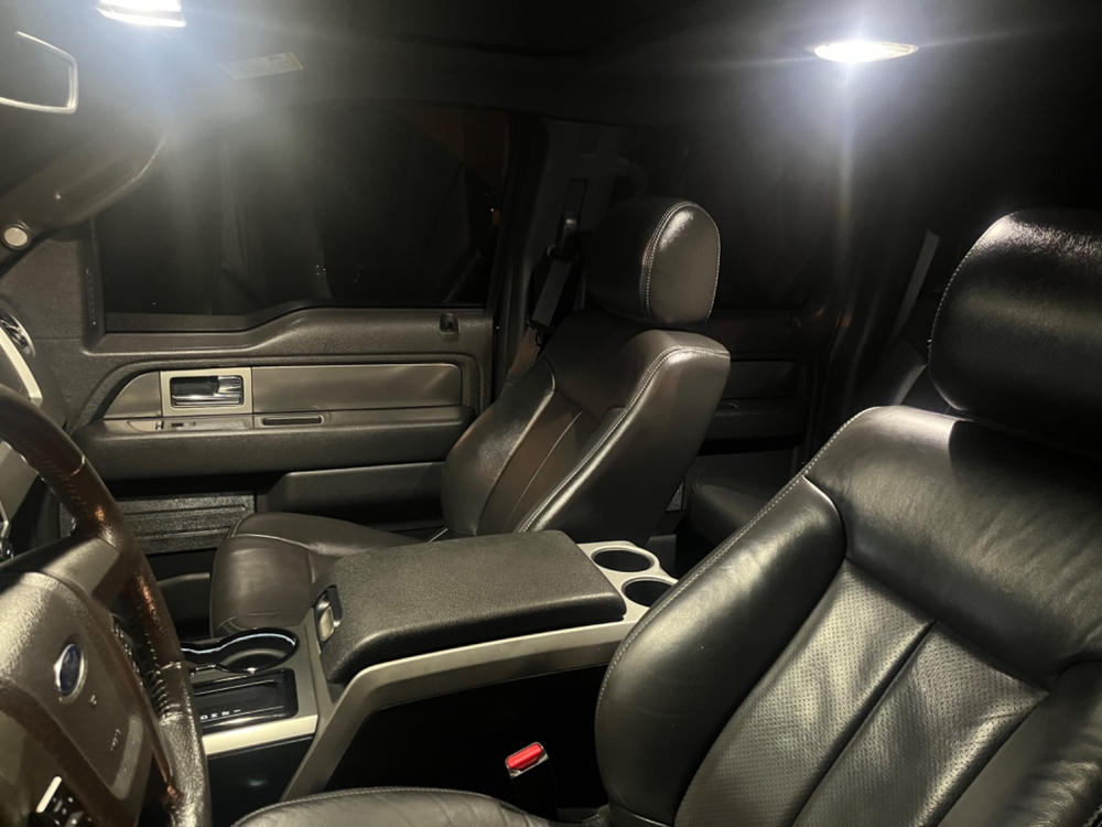 2009-14 F-150 Rear Interior Dome LED Light Bulbs - Customer Photo From Christopher T.