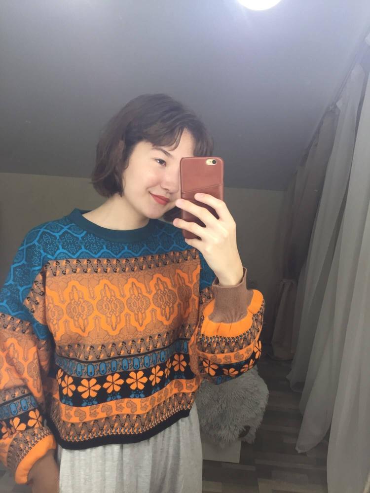 90S VINTAGE CHIC KNITTED SWEATER - Cosmique Studio