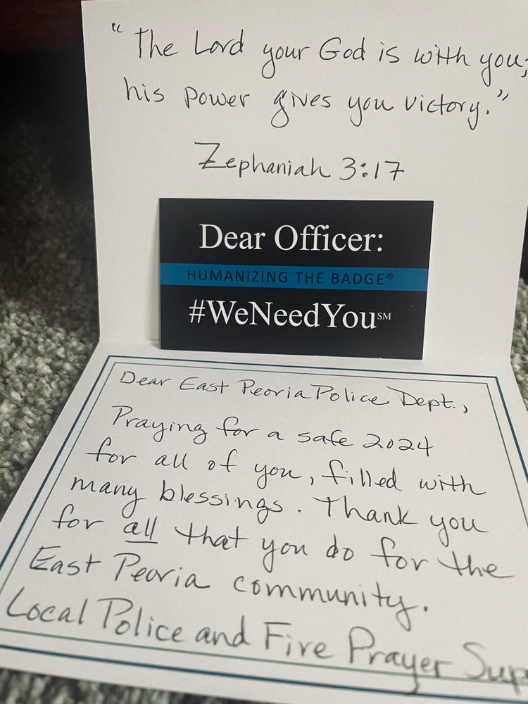 Dear Officer #WeNeedYou (25 Pack) - Customer Photo From Kathy Chittick