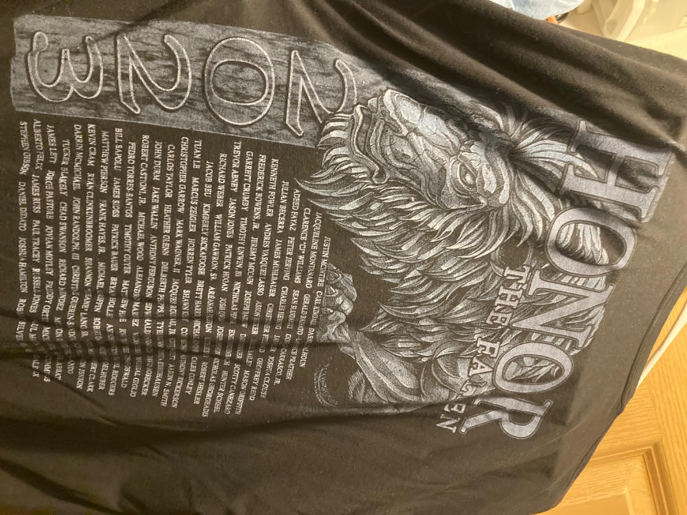 2023 Honor the Fallen - Unisex T-Shirt, 3XL Tees - Customer Photo From Daniel Benner
