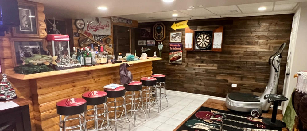 Saratoga Reclaimed Wood Planks - Customer Photo From William R.