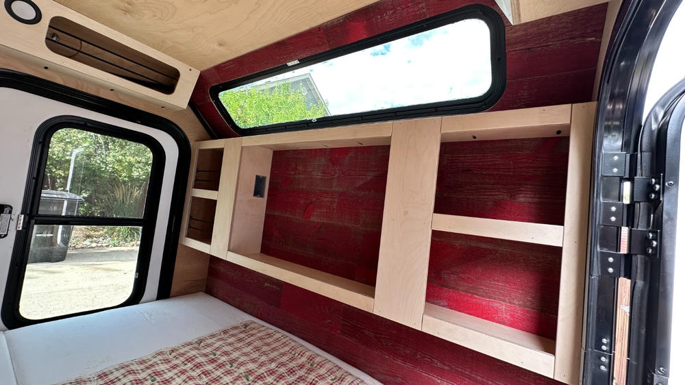 Sundance Red Reclaimed Wood Planks - Customer Photo From Geoffrey C.