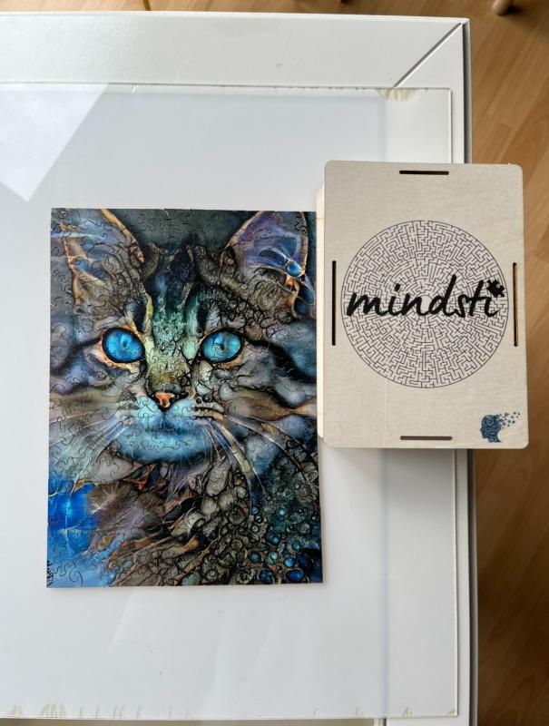 Mindsti - Puzzle "Katze mit blauen Augen" - Customer Photo From Frauke H. aus Heide