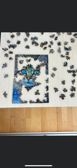 Mindsti - Puzzle "Katze mit blauen Augen" - Customer Photo From Leo T. aus Konstanz